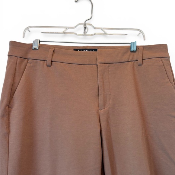 Liverpool Pants - Liverpool Los Angeles Kelsey Knit Trousers Brown Straight Leg Pants Womens 12/31